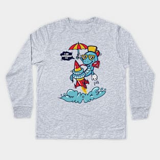 Chinese Zodiac Snake Kids Long Sleeve T-Shirt